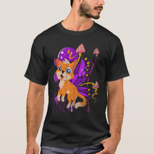 Fantasie Schmetterling Pilz Katze   Besitzer Niedl T-Shirt