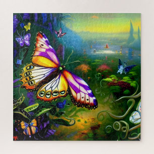 Fantasie-Schmetterlingsreise Puzzle