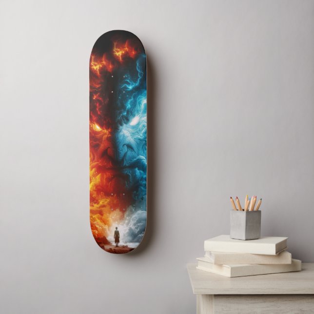Fantasie Skateboard (Wandkunst)