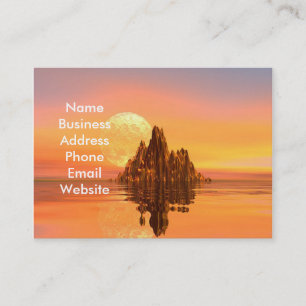 Fantasie-Sonnenuntergang-Visitenkarte Visitenkarte