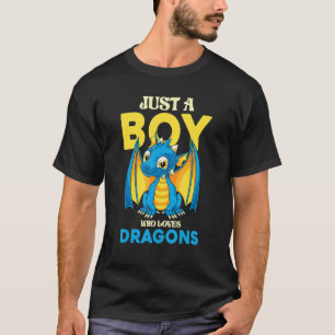 Fantasie-Tier-Mythengeschöpf Jungen Süßer Drache T-Shirt
