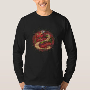 Fantasie Tier Mythische Kreatur Asien Kultur Chin T-Shirt
