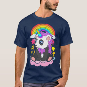 Fantasie-Tier Pandacorn Süßer Panda Einhorn T-Shirt