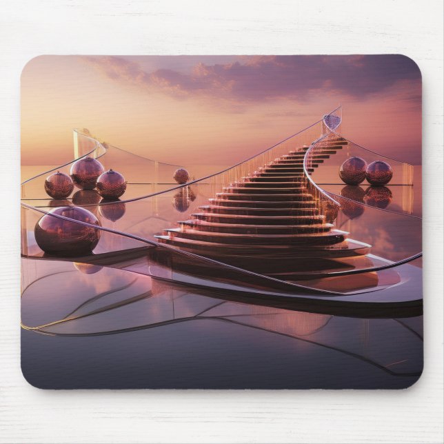 Fantasie-Treppe zum Himmel Mousepad (Vorne)
