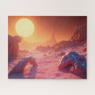 Fantasie-Weltraumlandschaft Puzzle