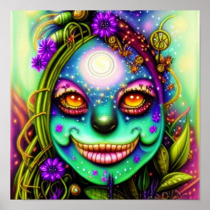 Fantasie wilder Frosch Poster