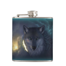 Fantasie-Wolf-Flasche
