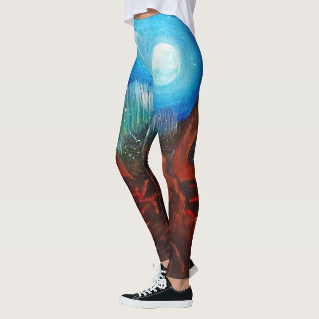 Fantasieaurora borealis, Nordlichter Leggings (Links)