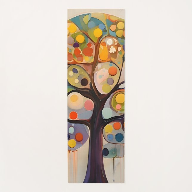 Fantasiebaum - fantasy tree yogamatte (Vorderseite)