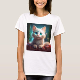 Fantasiebild einer jungen Albinokatze T-Shirt