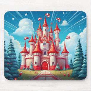 Fantasiebild eines Bonbonburgs Mousepad