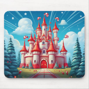Fantasiebild eines Lebkuchenschlosses Mousepad