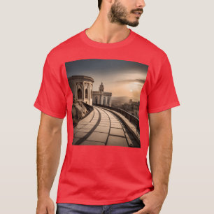 Fantasiebilder Stadt Marokko Stadt Larache Geschen T-Shirt