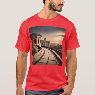 Fantasiebilder Stadt Marokko Stadt Larache Geschen T-Shirt