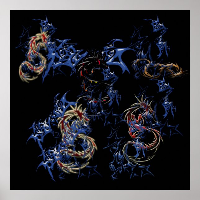 Fantasiedrachen Poster (Vorne)
