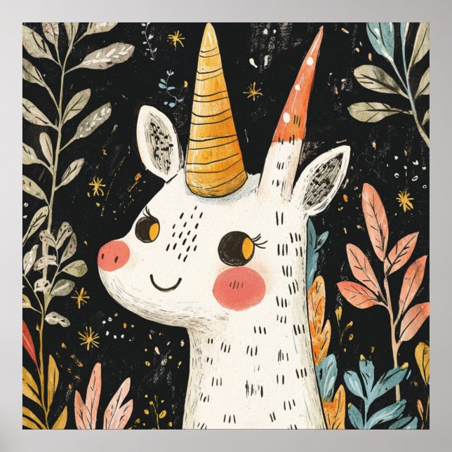 Fantasieeinhorn 🌟 🦄 poster (Vorne)