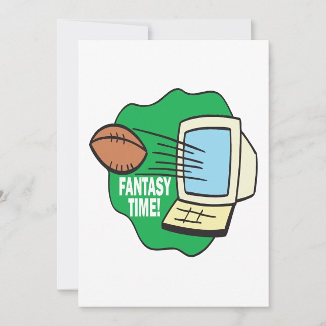 Fantasiefußball Einladung (Vorderseite)