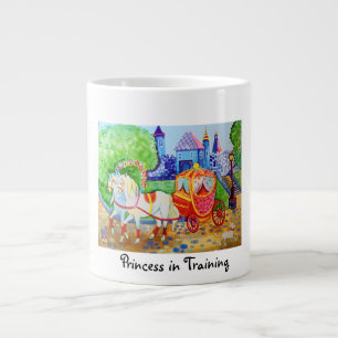 Fantasieillustration Prinzessin in Ausbildung Jumbo-Tasse