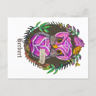 Fantasiekeule - niedliche Eule Postkarte