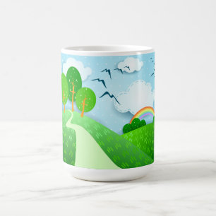 Fantasielandschaft, Tasse
