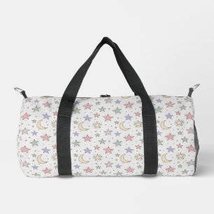 Fantasiemond-Sternenmuster Duffle Bag