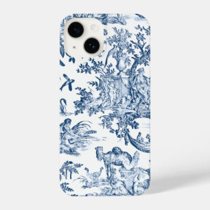 Fantasiemythische Kreaturen Vintag Toile-Blue iPhone 14 Hülle