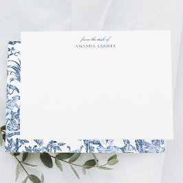 Fantasiemythische Kreaturen Vintag Toile-Blue Mitteilungskarte