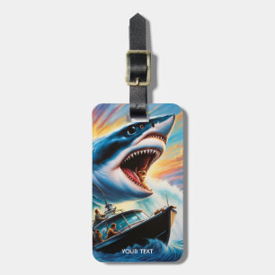 FantasieNiedliches Angriffsschiff für lebende Haie Gepäckanhänger