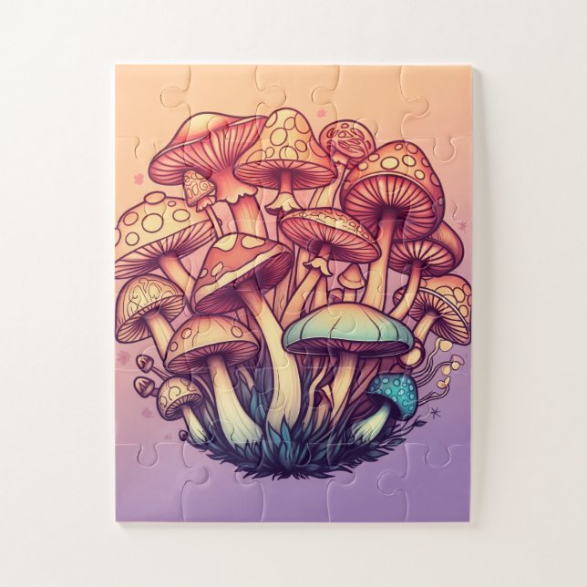 Fantasiepilze Puzzle (Vertikal)