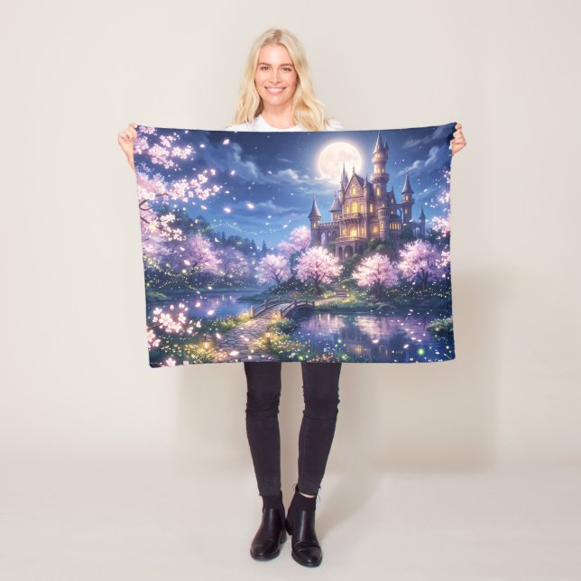 Fantasiestadt und Schloss Fleecedecke (Beispiel)