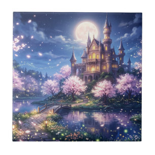 Fantasiestadt und Schloss Fliese