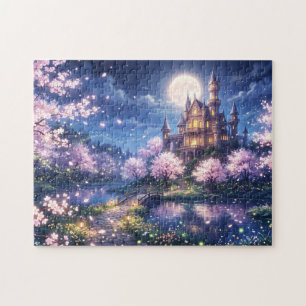 Fantasiestadt und Schloss Puzzle
