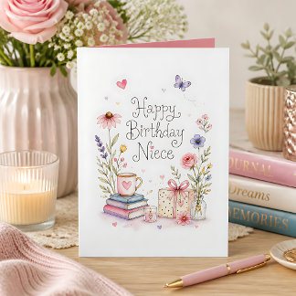 Fantasievolle Alles Gute zum Geburtstag Nichte Karte
