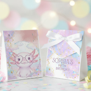 Fantasievolle Axolotl-Kinder-Geburtstag Geschenkschachtel