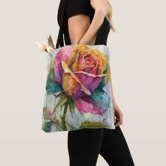 Fantasievolle Bunte Wasserfarbe Rose