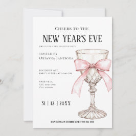 Fantasievolle Champagner-Silvesterparty  Einladung
