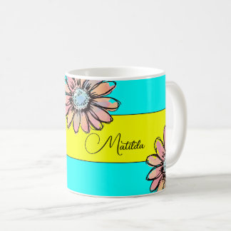 Fantasievolle Gänseblümchen-Blume Benutzerdefinier Kaffeetasse