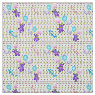 Fantasievolle glückliche Ballon-Bären Stoff