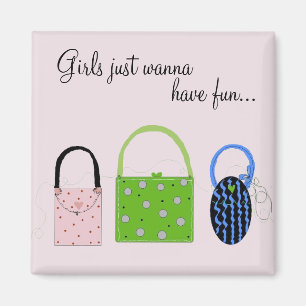 Fantasievolle Handtaschen mit süßen Sprüchen Magnet