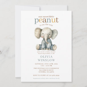 Fantasievolle kleine Elefanten-Baby-Party Einladung