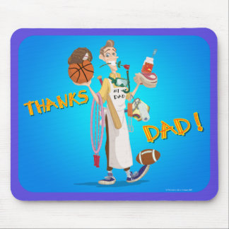 Fantasievolle Künste Design_THANKS_DAD_mousepad Mousepad