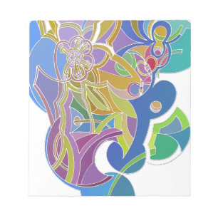Fantasievolle Kunstwerke Notizblock