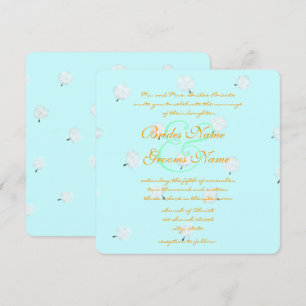Fantasievolle Löwenzahn-Hochzeitseinladung Einladung