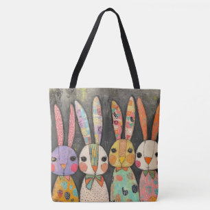 Fantasievolle Patchwork-Osterhasen-Kaninchen