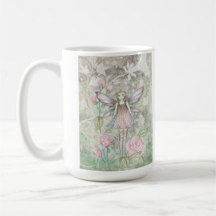 Fantasievolle Rosenfee Tasse