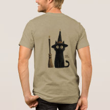 Fantasievolle schwarze Katze Frohes Halloween
