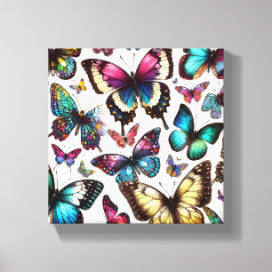 Fantasievolle Skizze Butterfly Leinwand Kunst