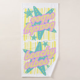 Fantasievolle Strand Muscheln Badehandtuch