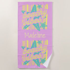 Fantasievolle Strandmuscheln Strandtuch