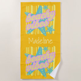 Fantasievolle Strandmuscheln Strandtuch